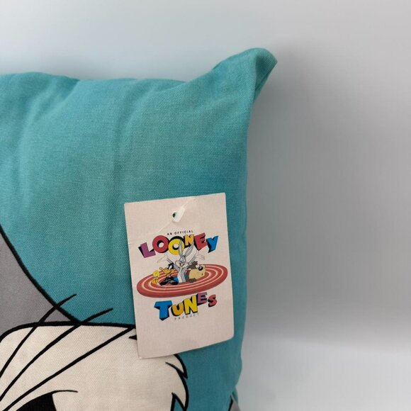 Vintage Looney Tunes Bugs Bunny Throw Pillow Cushion New With Tag There - Picture 2 of 7